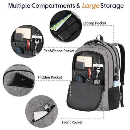 17 Inch Large Business Travel Laptop Backpack