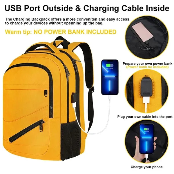 17 Inch Large Business Travel Laptop Backpack