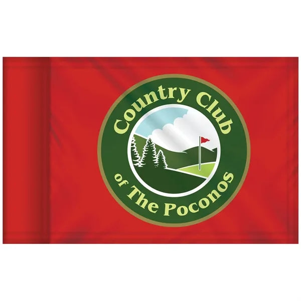 6" x 8" Double Sided Golf Flag with Tube