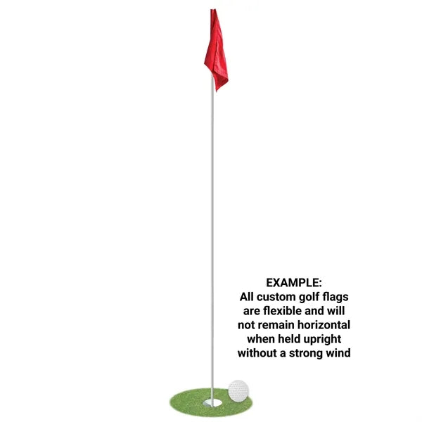 6" x 8" Double Sided Golf Flag with Tube