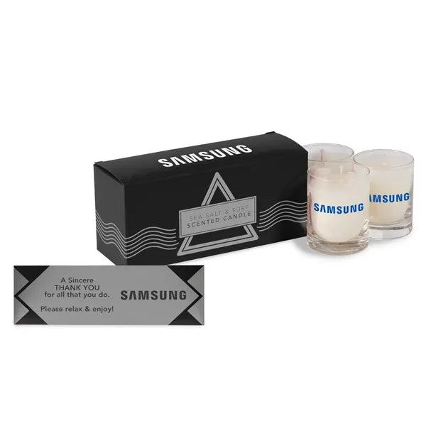 Three Pack Scented Wax Candles