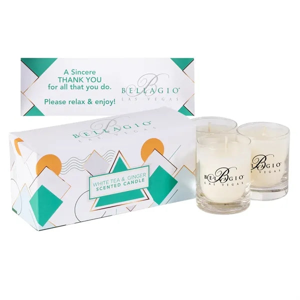 Three Pack Scented Wax Candles