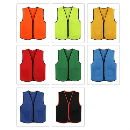 Front Zipper Volunteer Vest