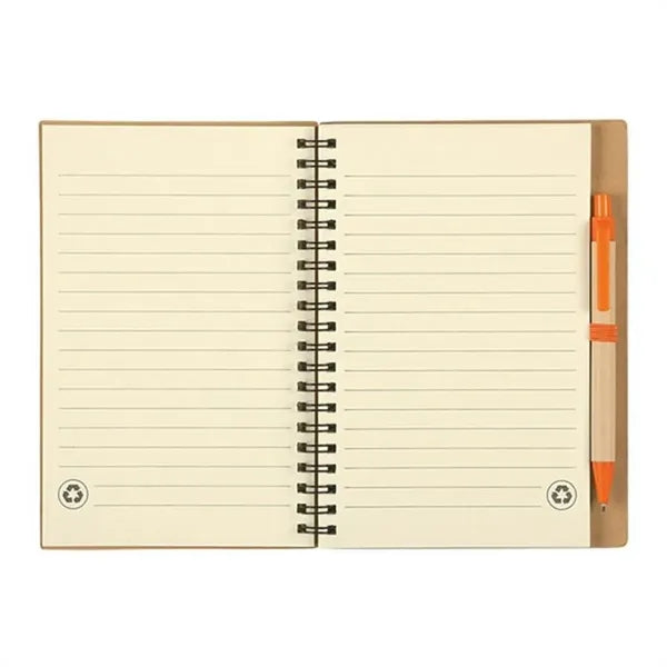 Eco-Friendly Promotional Spiral Kraft Cover Notebook