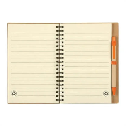 Eco-Friendly Promotional Spiral Kraft Cover Notebook