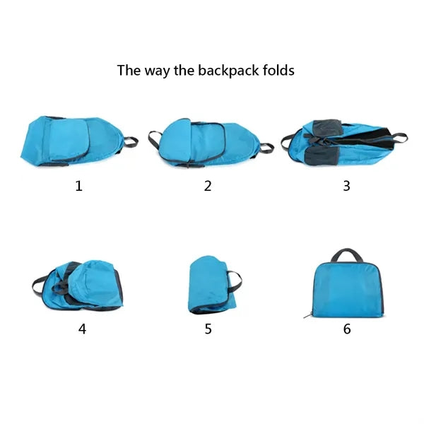 20L Lightweight Hiking Backpack Foldable Travel Bag