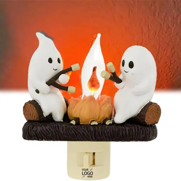 Ghost Campfire Flickering Night Light