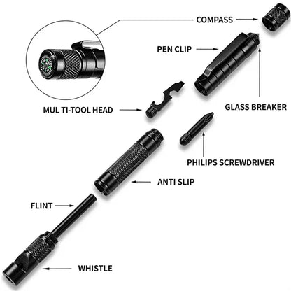 10 in 1 Multitool Tactical Pen Emergency Tools