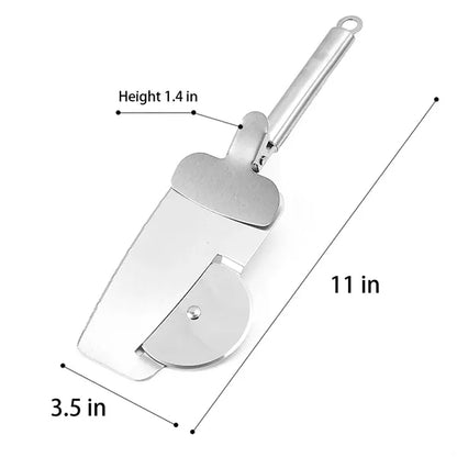 3 in 1 Pizza Cake Cheese Cutter Wheeler with Clip