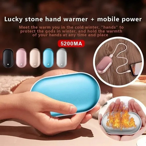 2-in-1 5200mah Electric Portable Hand Warmer & Power Bank