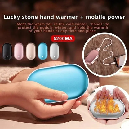 2-in-1 5200mah Electric Portable Hand Warmer & Power Bank