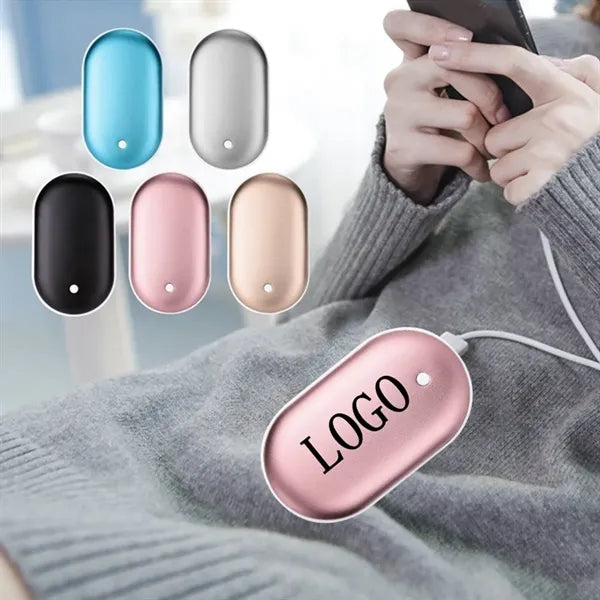 2-in-1 5200mah Electric Portable Hand Warmer & Power Bank