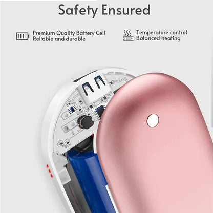 2-in-1 5200mah Electric Portable Hand Warmer & Power Bank