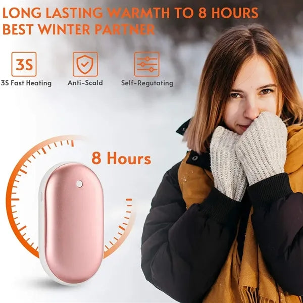 2-in-1 5200mah Electric Portable Hand Warmer & Power Bank