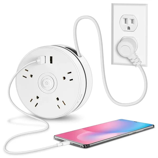 Rotating 6 in1 Power Strip
