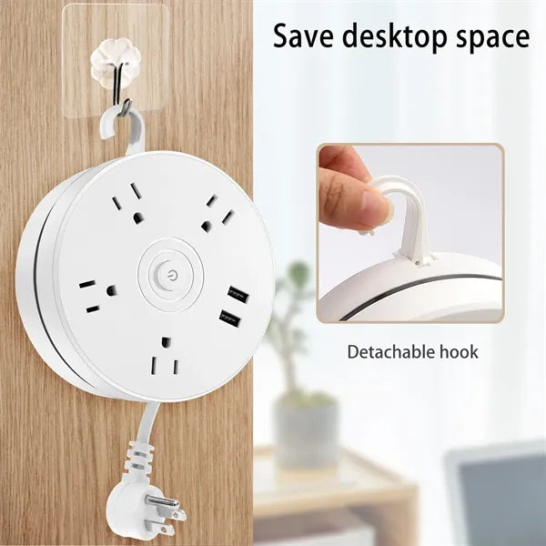 Rotating 6 in1 Power Strip