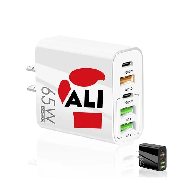 65W Multi-Port Wall Charger Plug