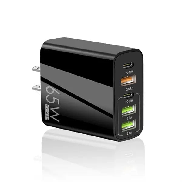 65W Multi-Port Wall Charger Plug