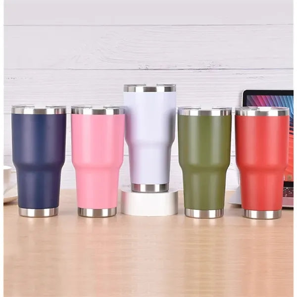 30oz Custom Stainless Steel Insulated Travel Cup With Lid