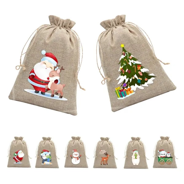 Christmas Burlap Bags