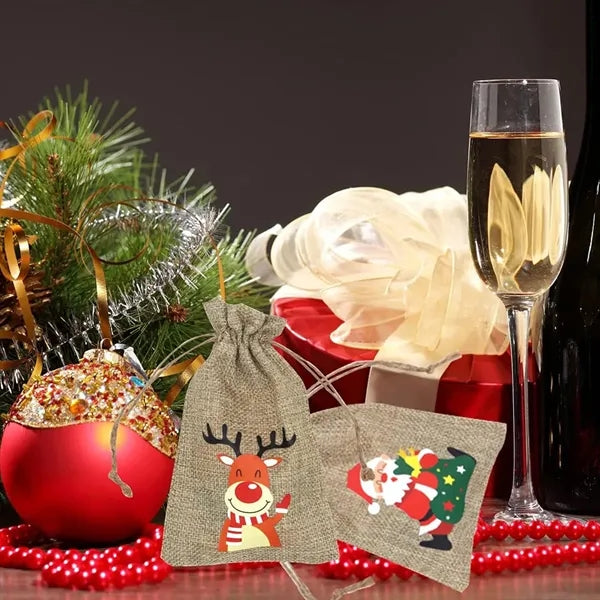Christmas Burlap Bags