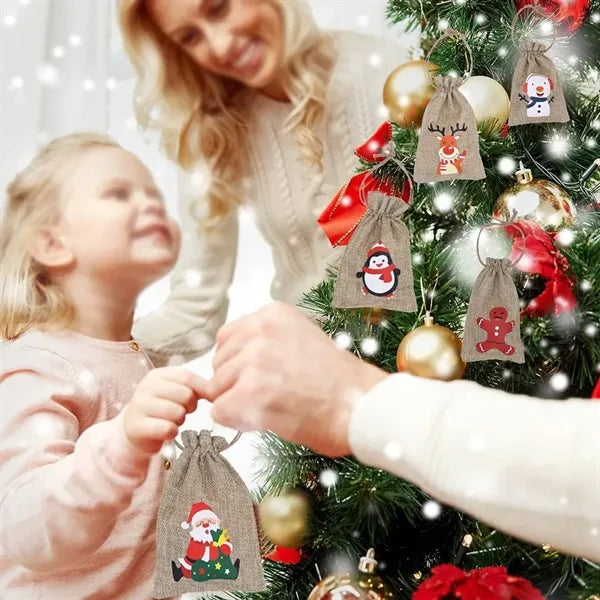 Christmas Burlap Bags
