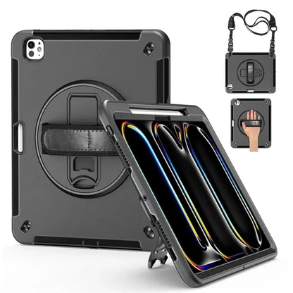 iPad Pro 11 2024 Rugged Case Hand Strap and Shoulder Strap