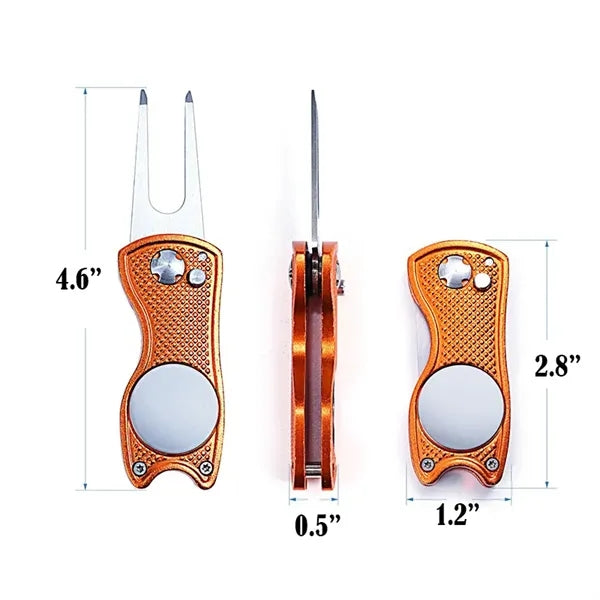 Stainless Steel Foldable Golf Repair Tool