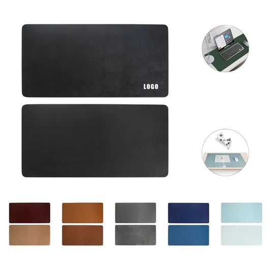 Dual-Sided Desk Mat - Natural Cork and PU Leather