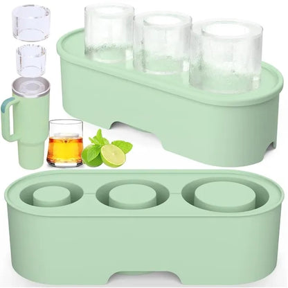 20oz 30oz 40oz Silicone Ice Cube Shot Glass Mold