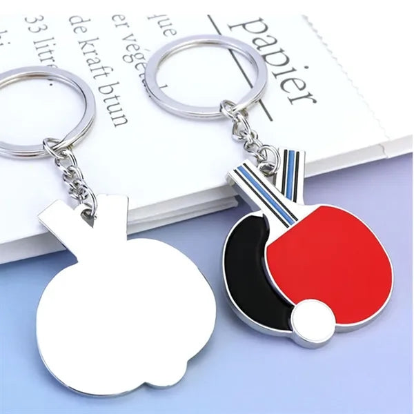 Table Tennis Paddle Keychains
