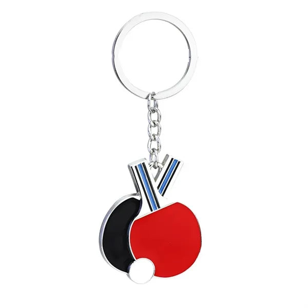 Table Tennis Paddle Keychains