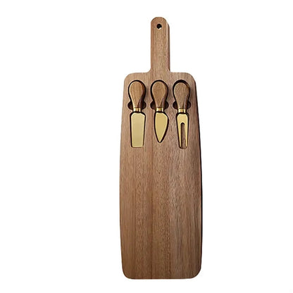 Acacia Wood Cheese Board Set