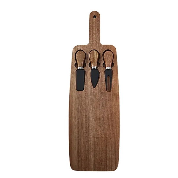 Acacia Wood Cheese Board Set