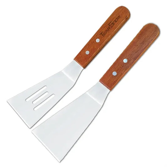 Wooden Handle Stainless Steel Spatula