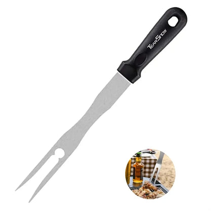 Stainless Steel BBQ Fork with Black Handle