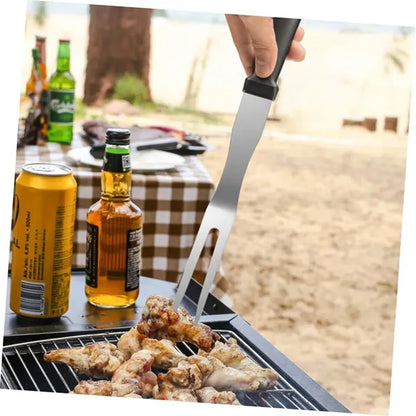 Stainless Steel BBQ Fork with Black Handle