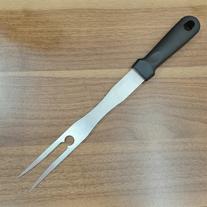 Stainless Steel BBQ Fork with Black Handle