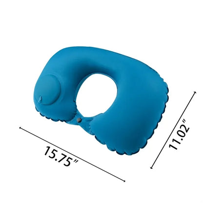 Self Pump U Shaped Foldable Neck Pillow
