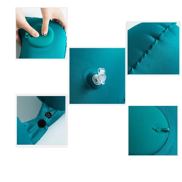 Self Pump U Shaped Foldable Neck Pillow