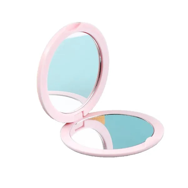 Portable Travel Handheld Makeup Round Mirror