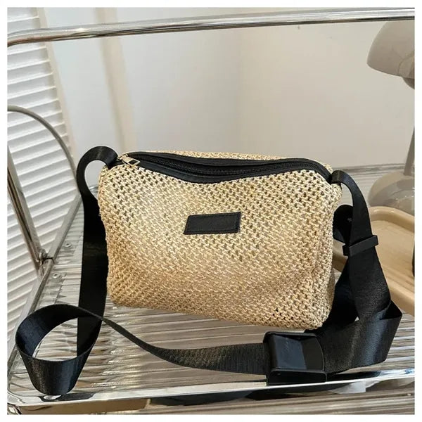 Woven Straw Tote Bag