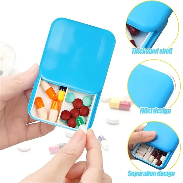 2 Compartments Daily Pill Organizer