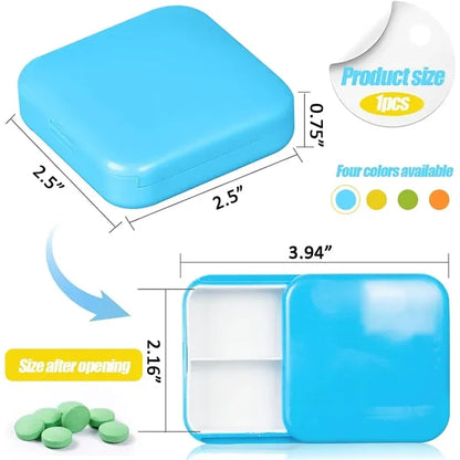 2 Compartments Daily Pill Organizer