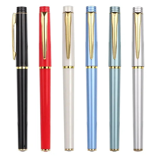 0.5mm Luxury Gel Ink Pen with Golden Trim
