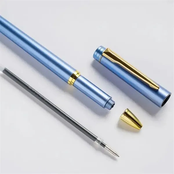 0.5mm Luxury Gel Ink Pen with Golden Trim