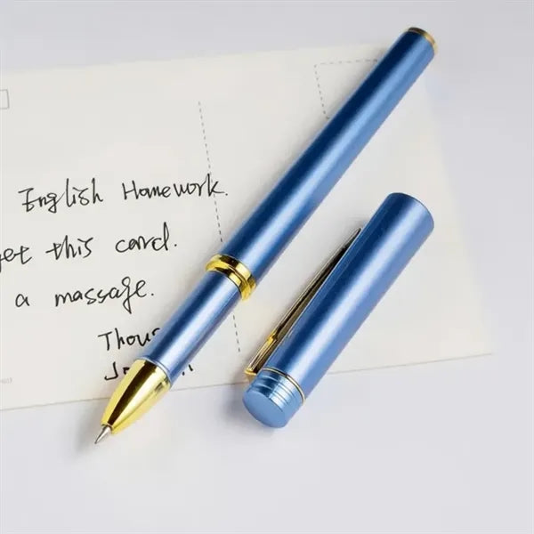 0.5mm Luxury Gel Ink Pen with Golden Trim