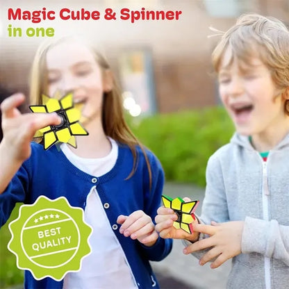 Fingertip Spinning Rubik's Cube