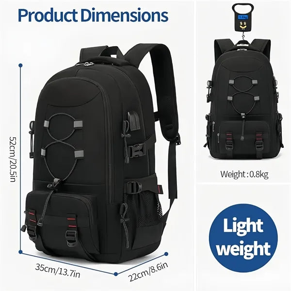Large capacity waterproof hiking backpack for men and women