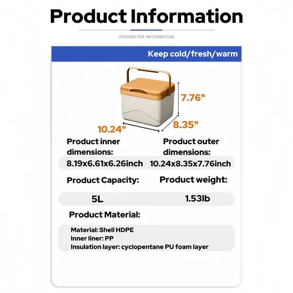 Compact  Portable Car Warmer For Traveling With Carry Handle